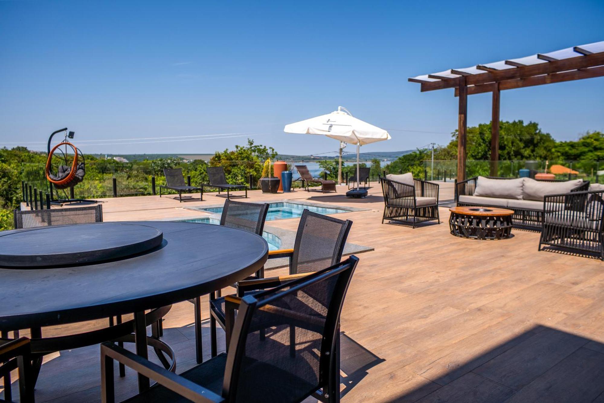 Pousada Com Piscina, Jacuzzi E Com Vista Em Capitolio - Casa Decore 외부 사진